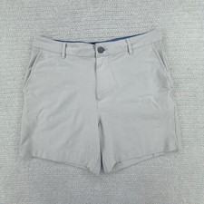 Faherty All Day Shorts Mens 32 Beige Performance Stretch Chino Drawstring