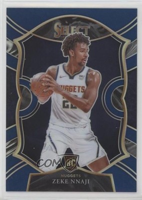 2020-21 Panini Select Concourse Retail Blue Prizm Zeke Nnaji #82 Rookie RC 0e1