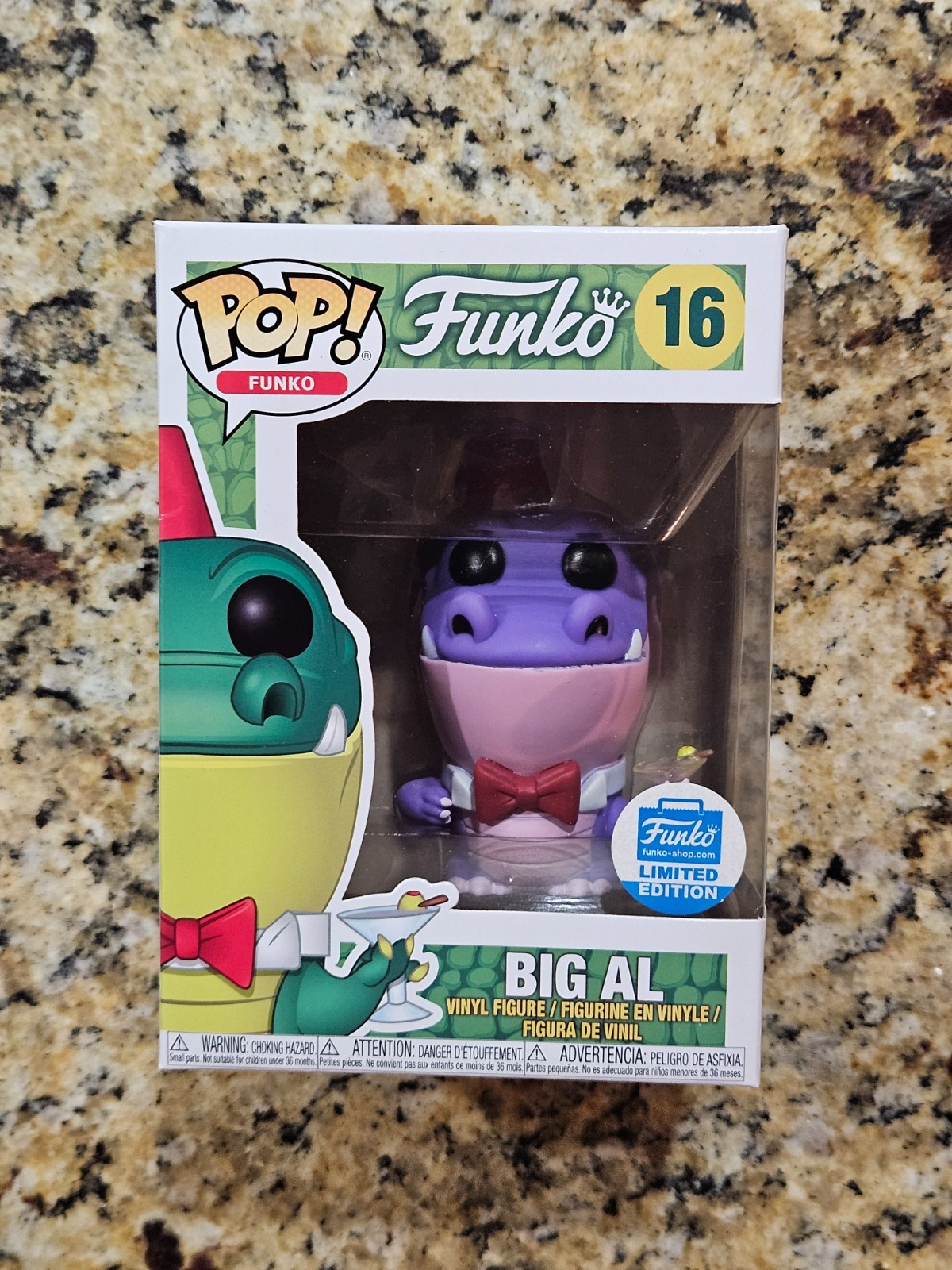 Funko Pop! Fantastik Plastik Big Al – Purple Variant Fez &Amp; Martini Gator