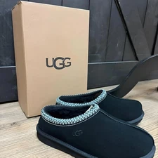 New UGG Big Kids Tasman Slippers Size 1 to 6 (Black, 1019066K) 100%  Authentic