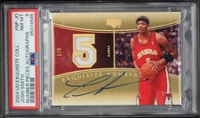 2004 Exquisite Number Pieces Josh Smith ROOKIE RC PATCH JERSEY AUTO SP /5 PSA 8