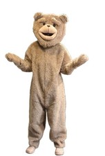 Teddy Bear of TED Adult Size Halloween Cartoon Mascot Costume Fancy Dress