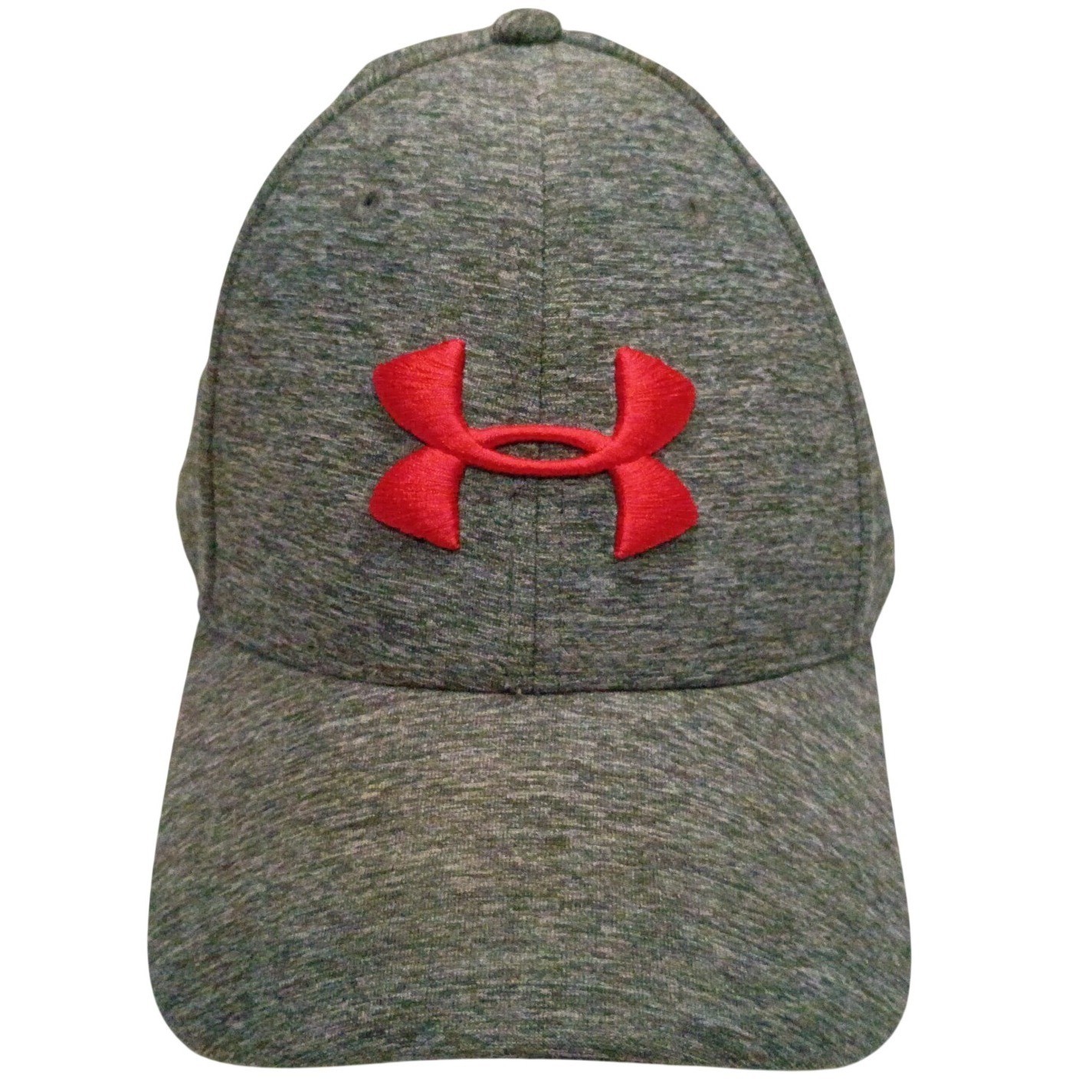 Under Armour UA Pro Fit Mens M/L Heather Grey Red Performanc