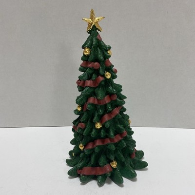 Vintage Enesco Imports Corp Resin Table Top Holiday Christmas Tree Decor 8''