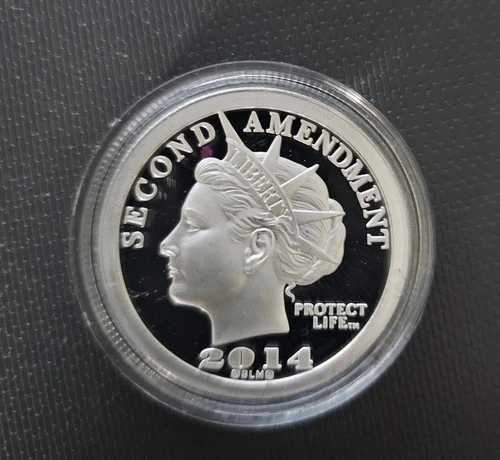 Norfed 2014 Second Amendment Silver Round 1/2 oz .999 Fine Silver Coin