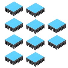 10Pcs 14Mm Aluminum Heatsink Kit 14X14X6Mm/ 0.55X0.55X0.24 Inch  Thermal Conduc