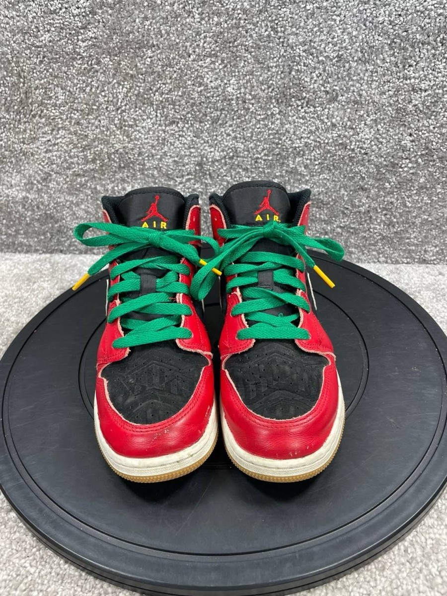 Nike Shoes Kids Size 5.5 Air Jordan 1 Mid SE Christmas Black  display picture 2