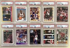 (10) MICHAEL JORDAN PSA 8 CARD LOT OF 1990'S CARDS ALL DIFFERENT FLEER UD TOPPS