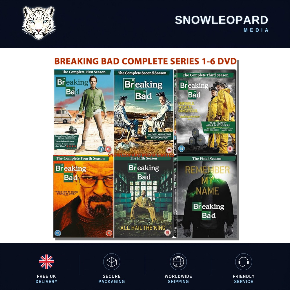 BREAKING BAD COMPLETE SERIES 1-6 DVD COLLECTION SEASON 1 2 3 4 5 6