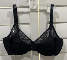 Natori Black Pretty Smooth Seamless Underwire Unlined Bra 734318 36 D Nwt $62