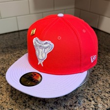 Arizona Diamondbacks New Era 59FIFTY Fitted Hat 7 1/2 Red Lavender New