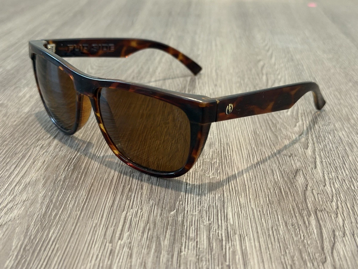 Electric Black Frames with Brown Gradient Lenses Black/Stripe Brown Thick Oversized Square Gradient  main image 3