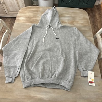 Rare Deadstock Vintage 90s Nike Gray Tag Hoodie Men's L Made In