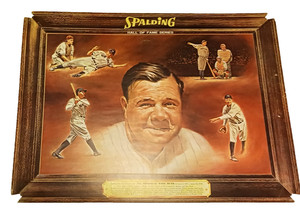 Babe Ruth Spalding Sign, 1962