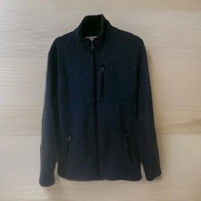 Sonoma Men's Large Jacket Cardigan Blue Full Zip Pockets