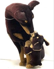 Doberman Stuffed Toy Dog 63cm Tall, Used, Parent  Child