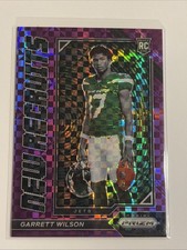 2022 Prizm New Recruits Garrett Wilson Purple Power RC /49 Jets