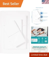 Elegant 500 Thread Count Queen Damask Sheet Set - OEKO-TEX Certified Comfort