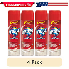 Resolve High Traffic Carpet Cleaner Foam 22 oz 4 Pack Stain Remover