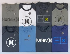 Men's Hurley UPF 50+ Midweight Short Sleeve Swim Surf Shirt NEW