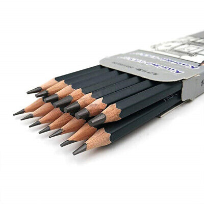 14 pcs/lot Sketch and Drawing Pencil Set HB 2B 6H 4H 2H 3B 4B 5B 6B 10B 12B  1B, Black