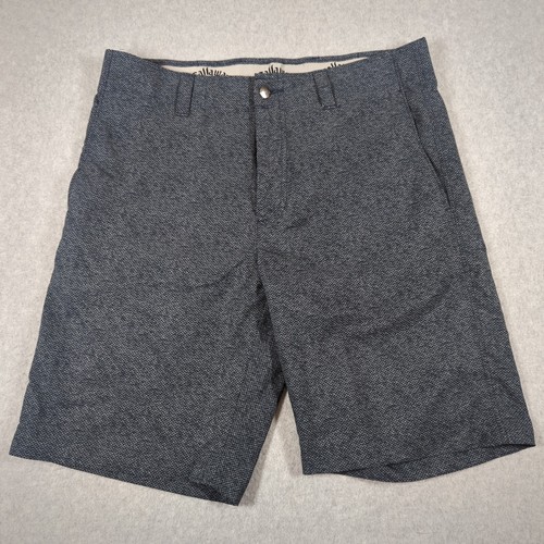 Callaway Shorts Mens 34 Gray Lightweight Flat Front Golf Performance 9