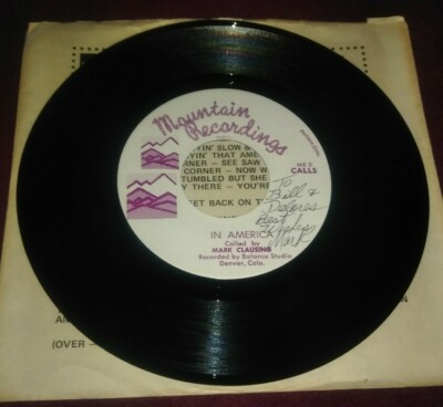 Mark Clausing In America 45 Single Record Mark Clausing Western Swingers Signed ...