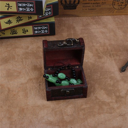 Wooden Vintage Treasure Chest Wood Jewellery Storage Box Case Organiser Ring、.AU - Picture 4 of 12