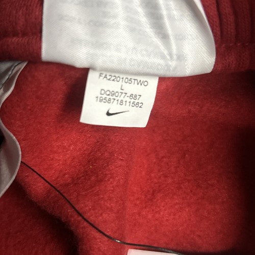Nike Shorts Boys Youth Size L Red Fleece Sweat Short Sportswear Training NEW $40 - Picture 15 of 15