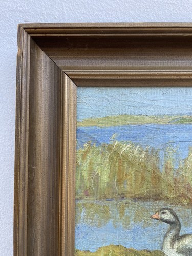 Unknown Animal Painter Naturlandschaft Wild Ducks Lake Shore Reed Hunting - Picture 10 of 13