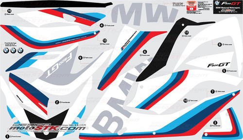 Set Stickers BMW F800GT motorcycle graphics decals - Bild 3 von 17
