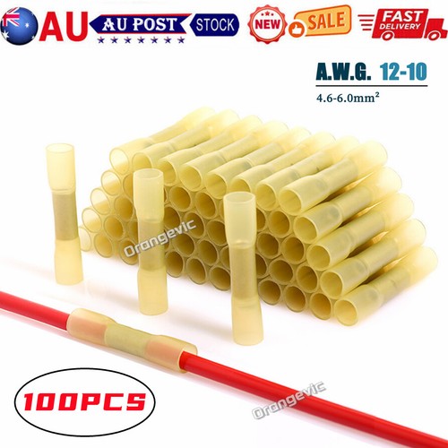 500PCS Insulated Heat Shrink Butt Crimp Terminals Kit Wire Connectors Waterproof - Picture 17 of 34