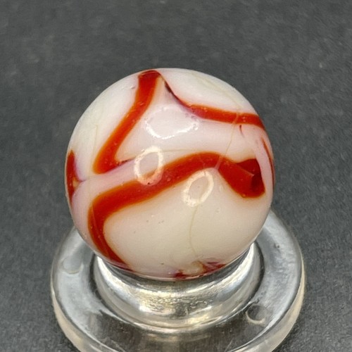 Ravenswood Marbles Ravenswood Red Drizzle Swirl Marble Vintage Marbles 0.591” - Picture 5 of 12
