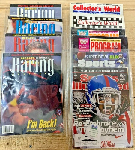 Variety of 10 Sports Magazines [Racing/Wrestling/Football] 1990-2015 - Bild 1 von 12