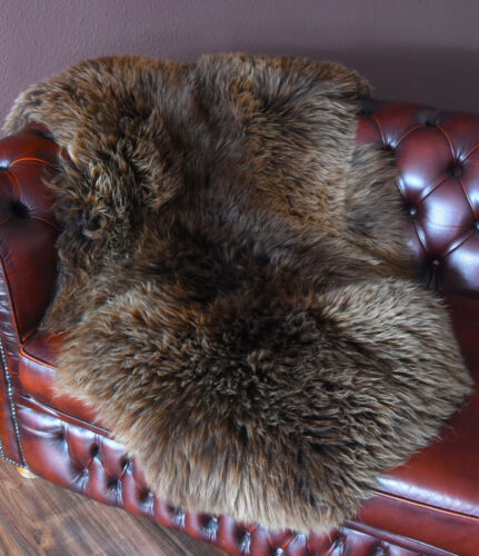 Skóra jagnięca merynosów skóra owcza skóra futro skóra jagnięca naturalna 80-160cm brąz eko - Zdjęcie 1 z 4