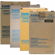 Konica Minolta 8031 TN302 Standard Yield Toner Cartridge Set