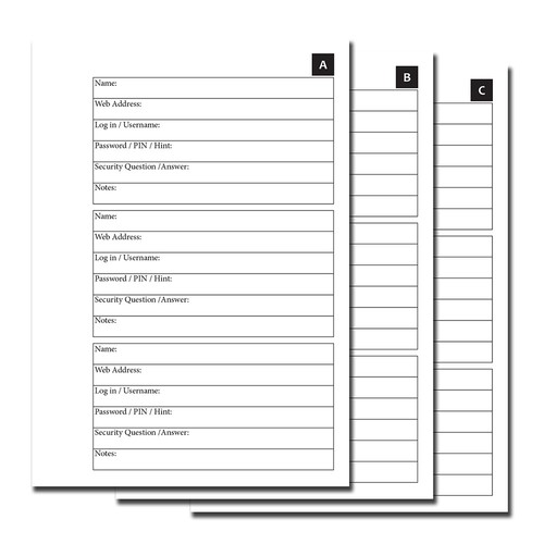 The Little Red Book of Internet Addresses and Passwords A6 105mm x 148mm - Picture 6 of 6