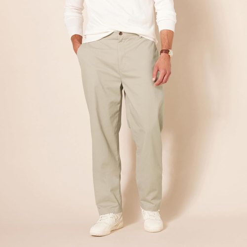 Men'S Classic-Fit Wrinkle-Resistant Flat-Front Chino Pant (Available in Big & Ta - Picture 6 of 12