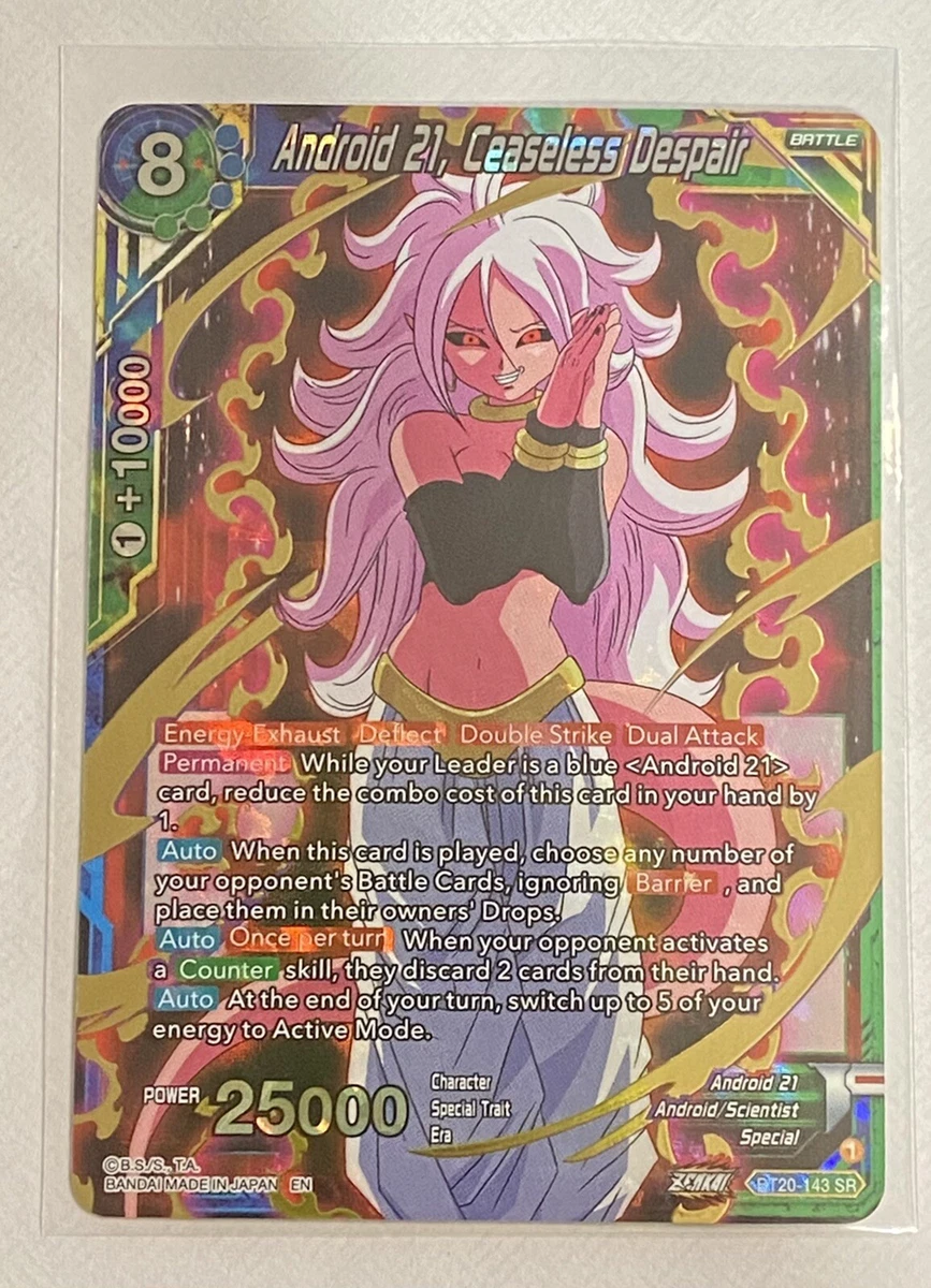 Android 21, Ceaseless Despair BT20-143 Power Absorbed for sale | eBay