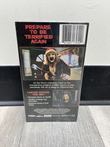 Terrifier 3 Collector's Edition VHS Set - Rare Walmart Exclusive - NEW IN HAND - Picture 9 of 9