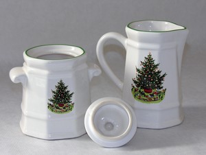 Pfaltzgraff-Christmas-Heritage-Sugar-Creamer-Set-Stoneware