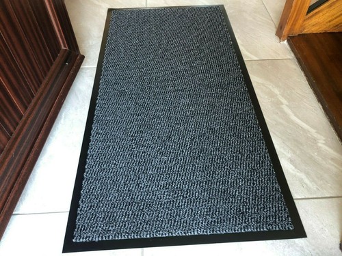 Grey Barrier Mat 60 x 120 Anti Slip Rubber Back Runner Washable Doormat - Picture 4 of 7