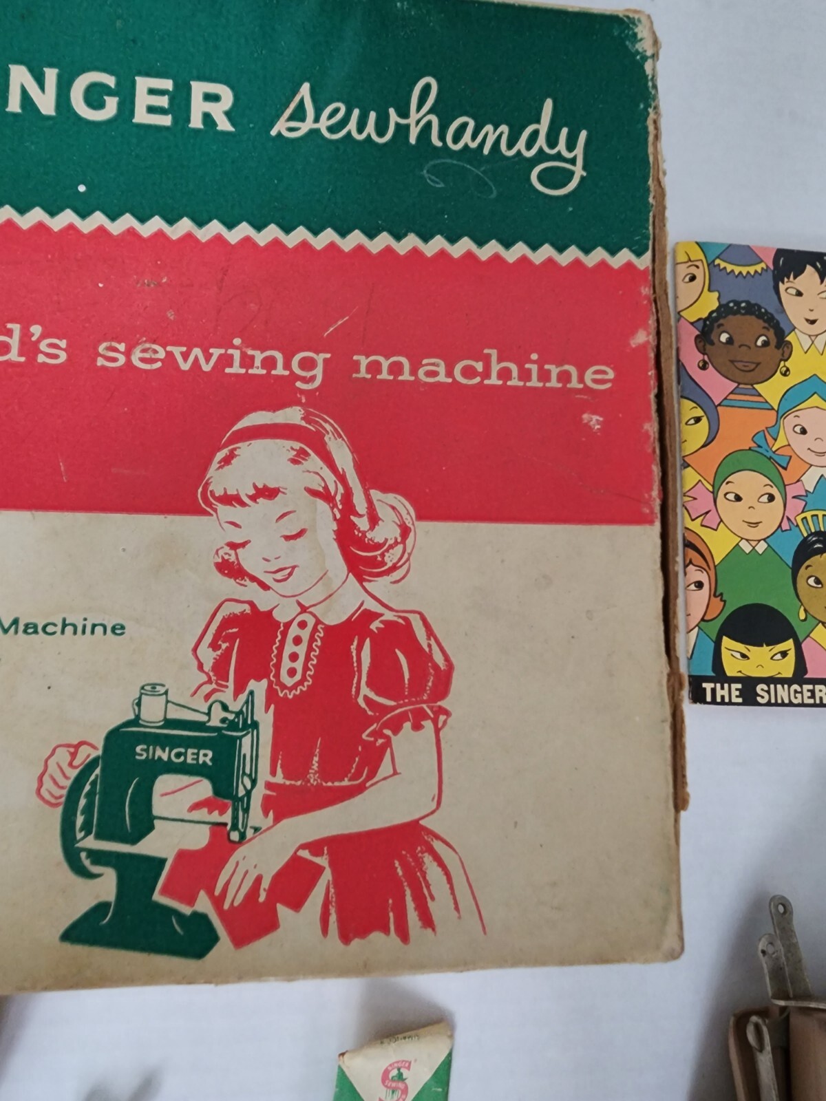 Vintage Singer Sew Handy Model 20 Child's Hand Crank Sewing Machine,VGC