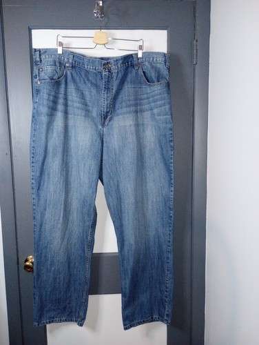 Pantalones de mezclilla True Nation para hombre 48 pulgadas cintura 32,5 entrepierna todo algodón calce suelto - Imagen 11 de 24