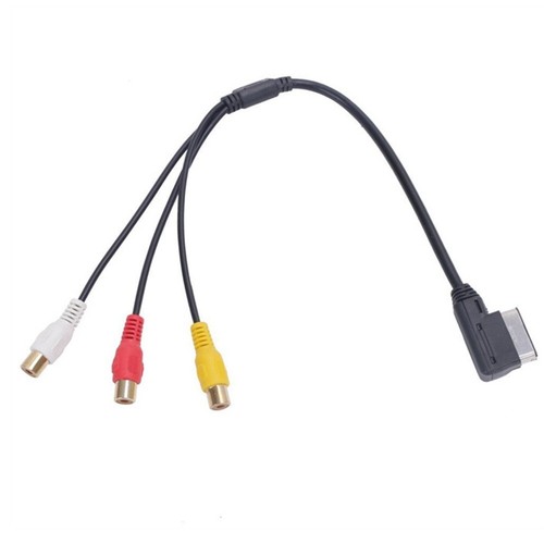 Easy to use For AMI AUX Cable Adapter for A3 3RCA DVD Video Audio Input - Picture 4 of 8