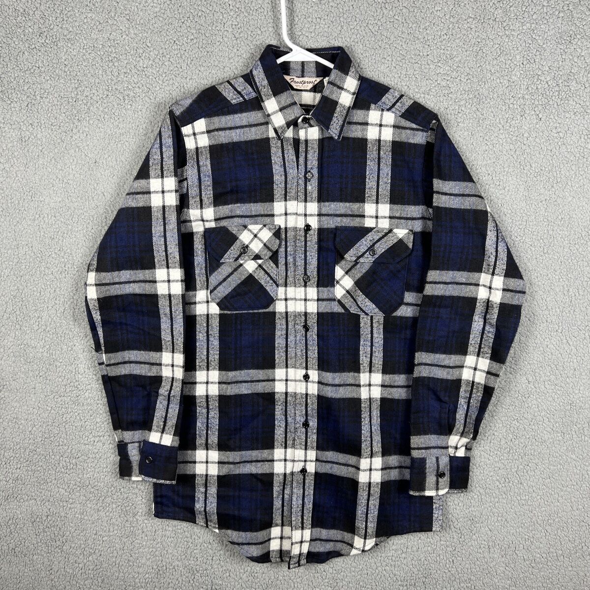 Vintage Frostproof Mens Medium Tall MT Blue Black Plaid Vintage Frostproof Mens Medium Tall MT Blue Black Plaid