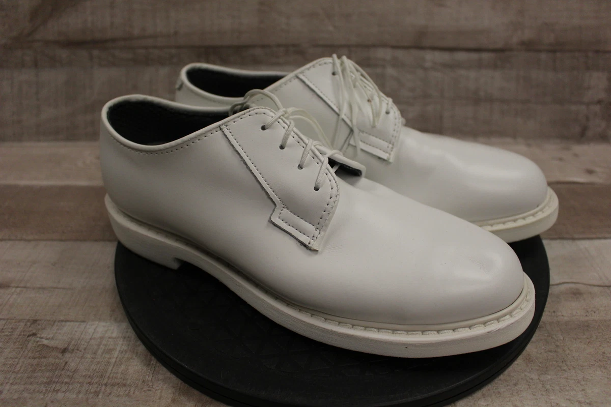 US Navy Altama O2 Women s White Leather Dress Oxford Shoes Size 9.5 Used