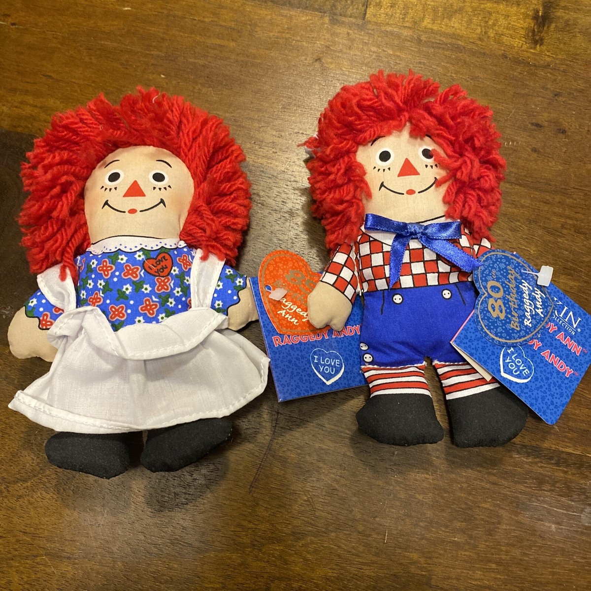 85th Birthday Raggedy Ann & 80th Birthday Andy 6” Cloth Dolls | eBay