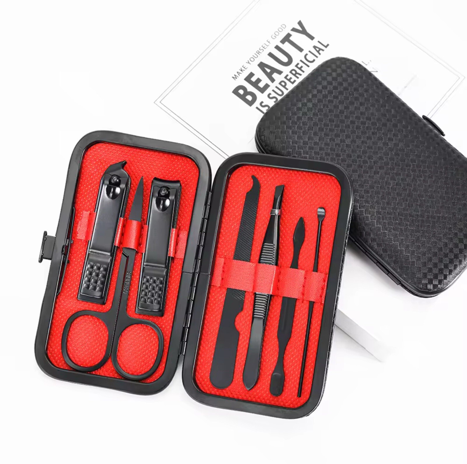 Personal Care Nail Clipper Kit Professional Pedicure Set Grooming Kit 7pc 