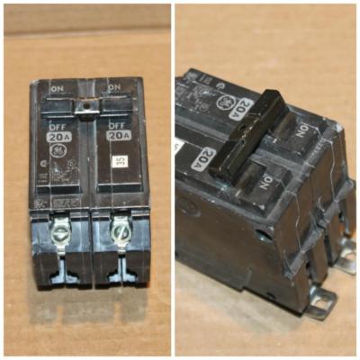 NEW GE THQB THQB2120 2 pole 20 amp circuit breaker